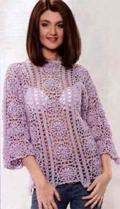 ​Relief Crochet Tunic