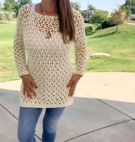 ​Relief Crochet Tunic