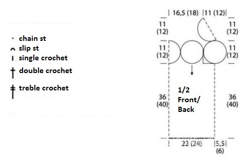 ​Crochet Top with Rose-Knots