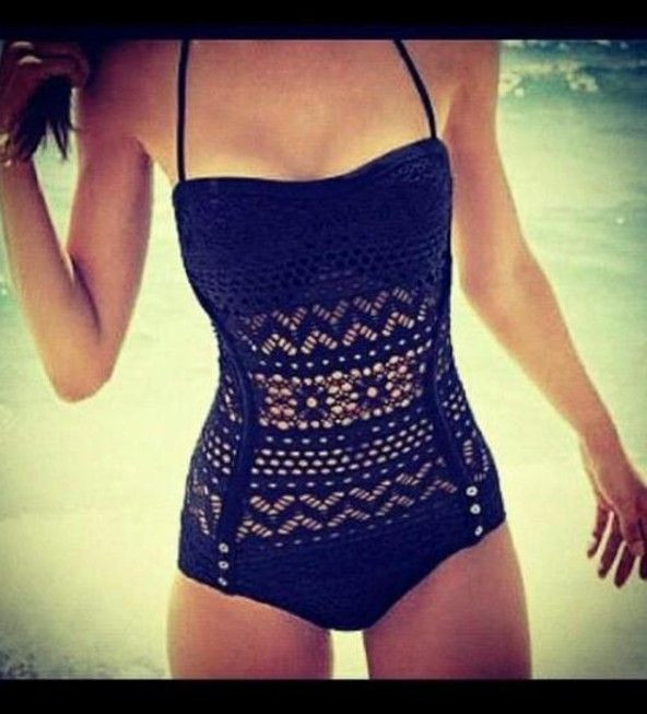 Inspiration. Crochet One-Piece Swimsuits.