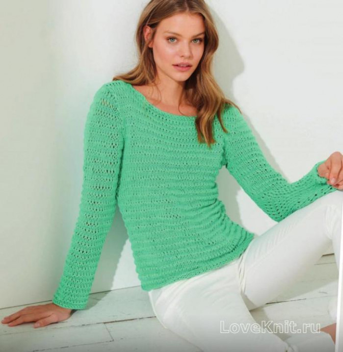 Knit Green Pullover