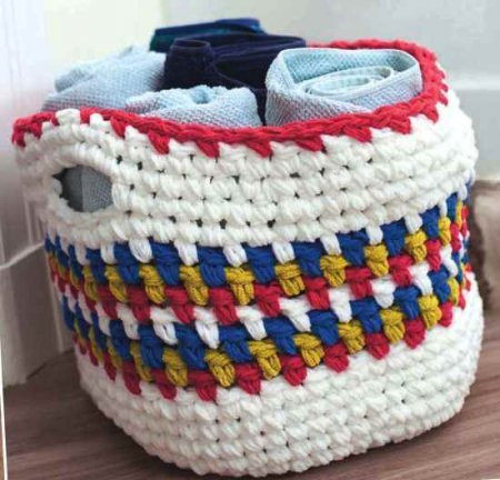 ​Crochet Basket for Bathroom