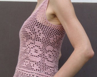 Inspiration. Crochet Filet Blouses.