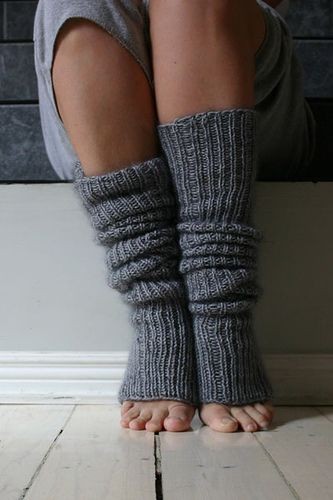 Inspiration. Knit Leg-Warmers.