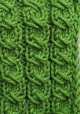 ​Knit Vertical Cables Pattern