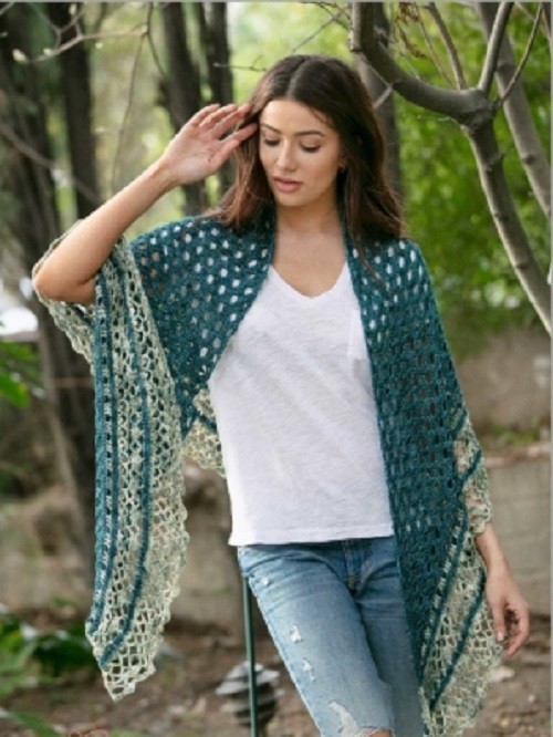 Relief Crochet Shawl