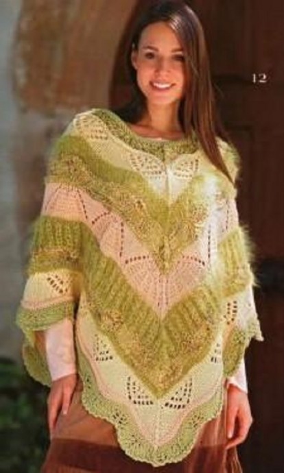 ​Relief Knit Poncho