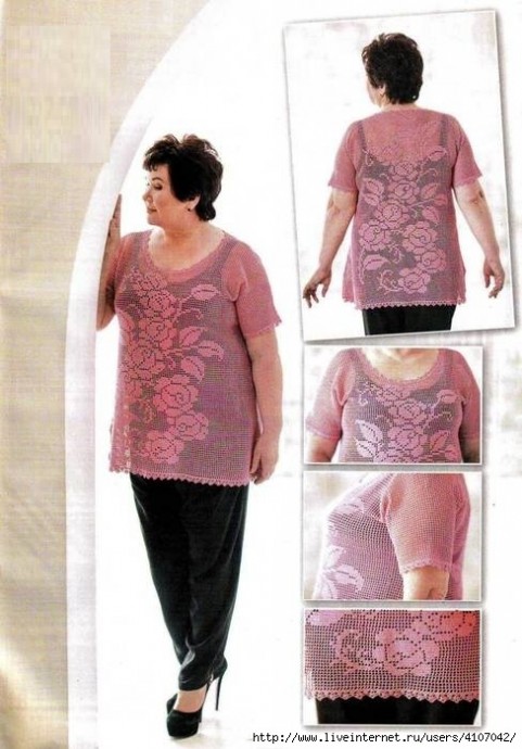 Create a Stunning XXL Pink Crochet Dress with Detailed Instructions