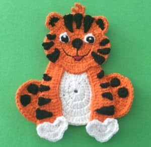 Helping our users. ​Crochet Tiger Applique.