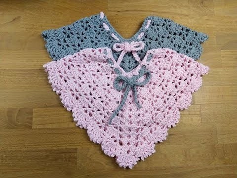 Inspiration. Crochet Baby Poncho.