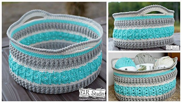 Inspiration. Crochet Baskets.