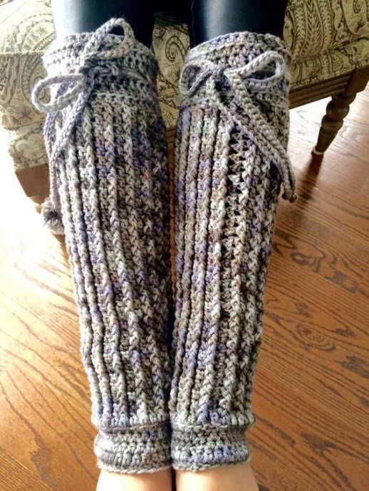 Inspiration. Crochet Leg-Warmers.