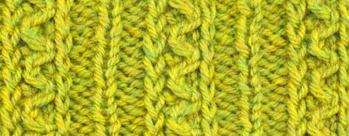 Knit Floating Snake Cable Pattern