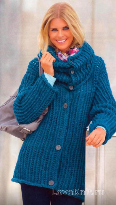 ​Turquoise Warm Cardigan