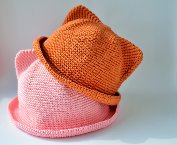Crochet Summer Kitty Hat Crochet Summer Kitty Hat
