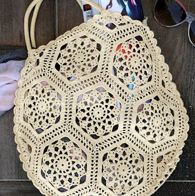 Hexagon Motifs Crochet Bag Hexagon Motifs Crochet Bag