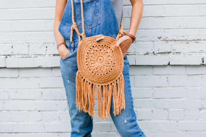 ​Crochet Round Country Style Bag