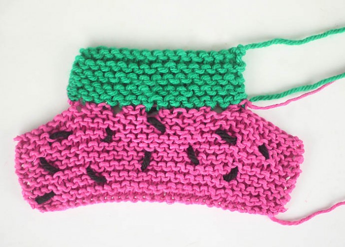 Helping our users. Watermelon Knit Baby Booties.