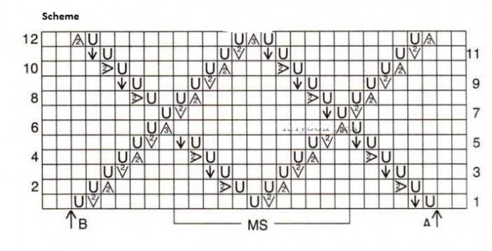 Comprehensive Knitting Instructions for a Stylish Blue-Lilac Mélange Top