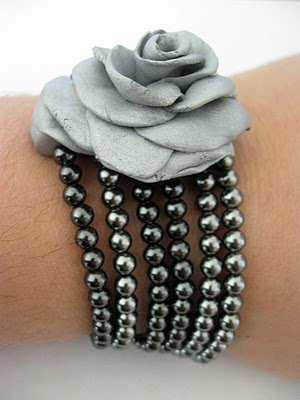 ​Pearls and Rose Bracelet