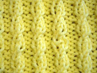 ​Twisted Cable Rib Knit Pattern