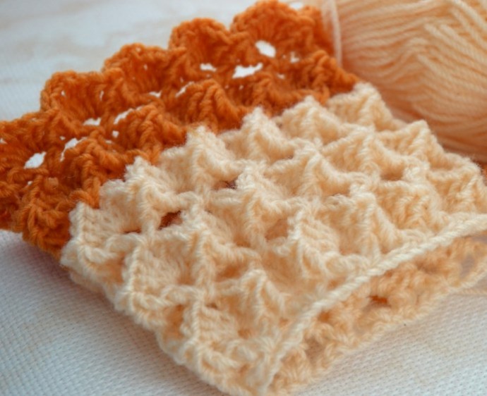 ​Belgian Waffle Crochet Stitch