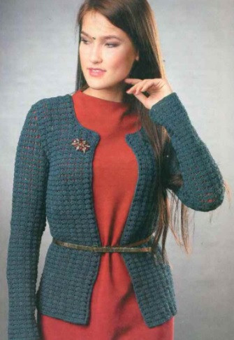 ​Crochet Grey Jacket