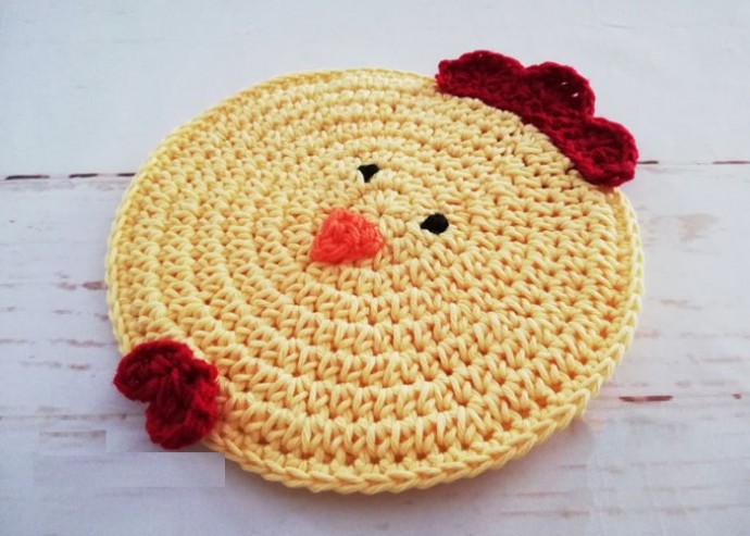 Helping our users. ​Crochet Hen Pot Holder.