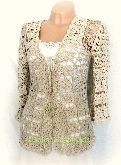 Inspiration. Crochet Summer Jacket.