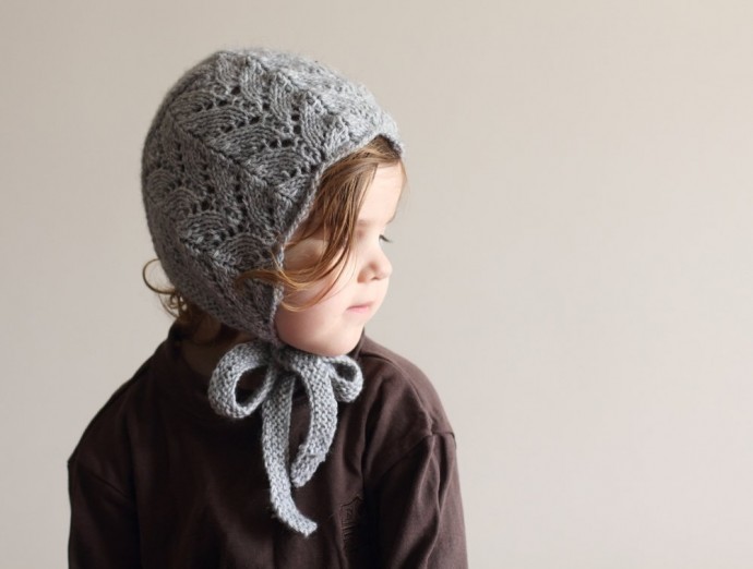 Inspiration. Knit Baby Bonnets.