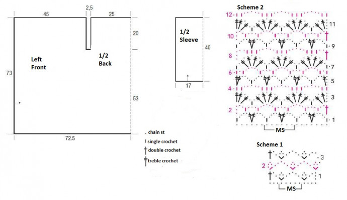 Essential Crochet Instructions for a Beautiful Lilac Kid Silk Sweater