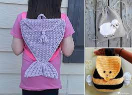 Inspiration. Crochet Baby Backpacks.