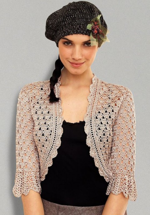 Inspiration. Crochet Bolero.