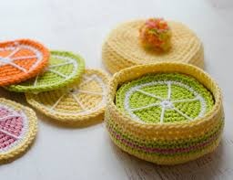 Inspiration. Crochet Coasters.