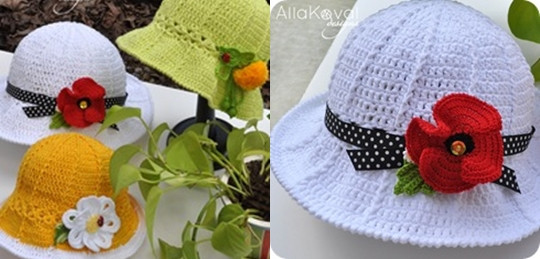 Inspiration. Crochet Panama Hats.