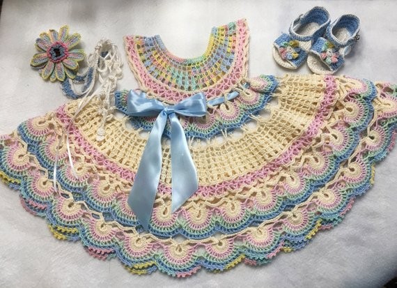 Inspiration. Crochet Dresses for Girls.