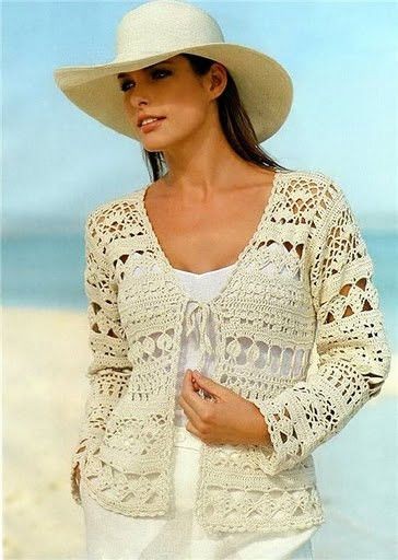 Inspiration. Crochet Summer Jacket.