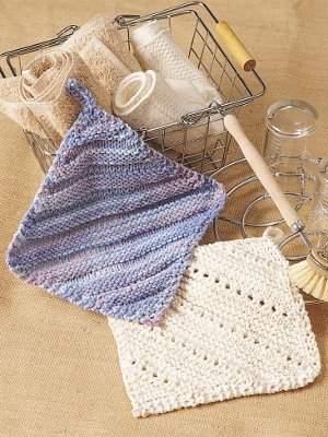 ​Simple Eyelet Knit Dishcloth