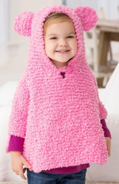 Helping our users. ​Cute Knit Baby Poncho with Ears.
