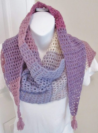 Inspiration. Crochet Summer Scarves.