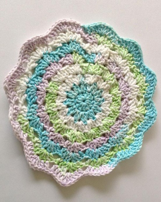 Inspiration. Crochet Washcloth.