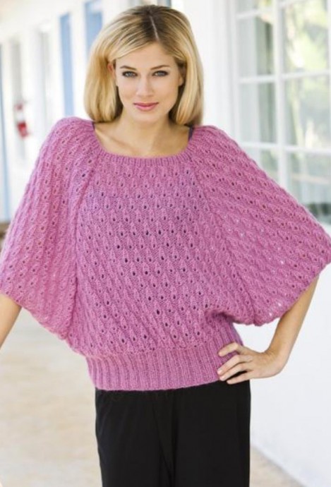 Knit Jumper with Batwing Sleeves – FREE CROCHET PATTERN — Craftorator