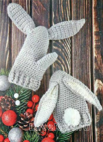 ​Crochet Bunny Mitts