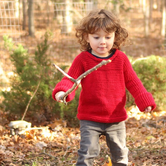 Helping our users. ​Ruby Red Toddler Sweater.