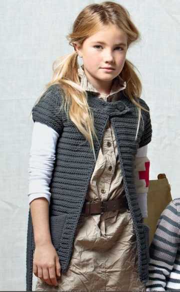 ​Knit Vest For a Girl