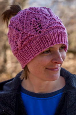 ​Pink Ponytail Knit Hat