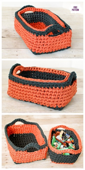 Inspiration. Crochet Baskets.