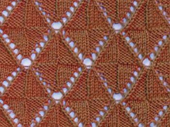 ​Relief Knit Rhombs Pattern