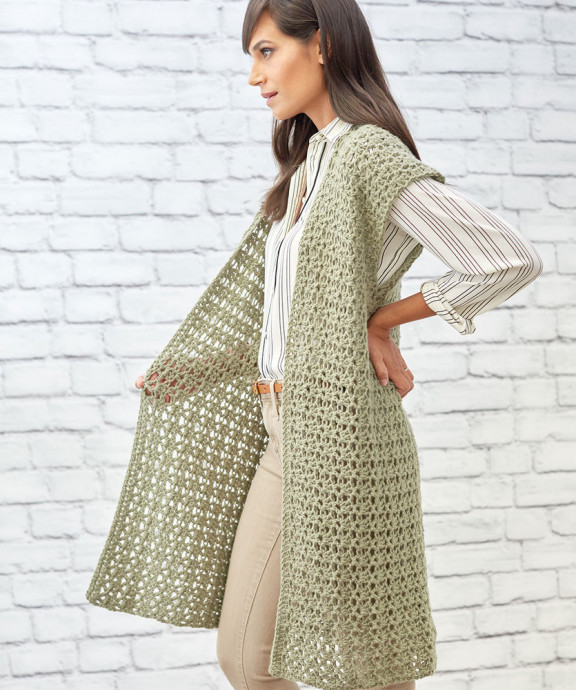 Inspiration. Long Crochet Vests. FREE CROCHET PATTERN — Craftorator
