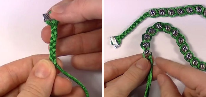 ​Satin Bracelet with Beads
